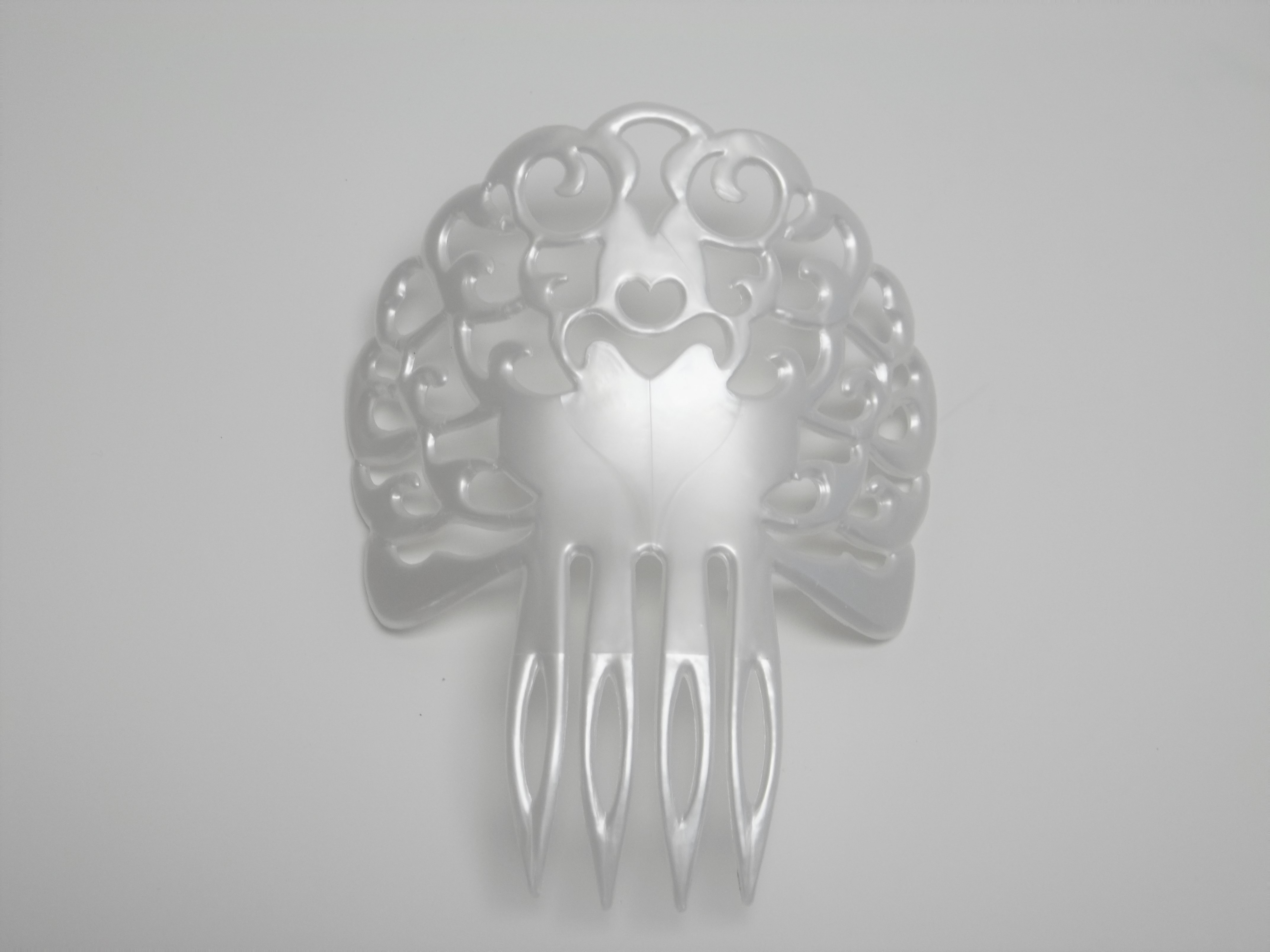 Plastic Hair Comb Pearl